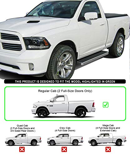 Estribos de acero inoxidable de 6 pulg APS para Dodge Ram miniatura 2