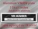 Custom Engraved Aluminum Vin Tag ID Plate