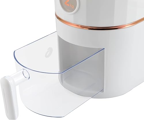 Miniatura 7 de Dispensador de arroz, contenedor de arroz de 22.0 lbs22 libras, dispensador de cereales con tapa y taza medidora, organizador de almacenamiento de