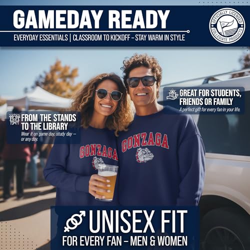 Image of NCAA College Sweatshirt Fleece Crewneck Pullover for Men and Women | Officially licensed NCAA college gameday crewneck pullover - 9 oz fleece lined sweatshirt with arch and logo design