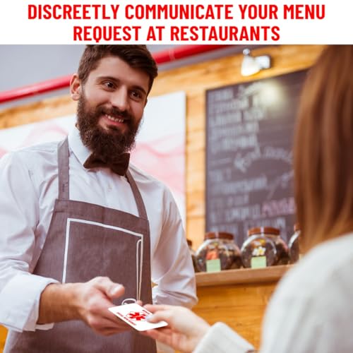 Image of Bariatric Card for Restaurants, Special Menu Request Card, Portion Control Restaurant Request for Bariatric or Gastric Sleeve Patients, Wallet Sized, Set of 2 Cards (2, White, 3.375in x 2.125in)