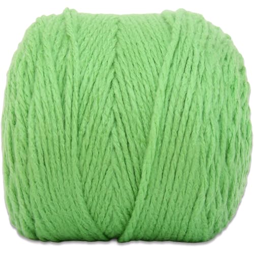 Image of ThreadArt Chunky Yarn Cake for Crochet #6, 300g /316 Yds, Green 04 | Soft super bulky #6 acrylic yarn cake for blankets, scarves, hats, crochet and knitting. Big 300g cake is machine washable.