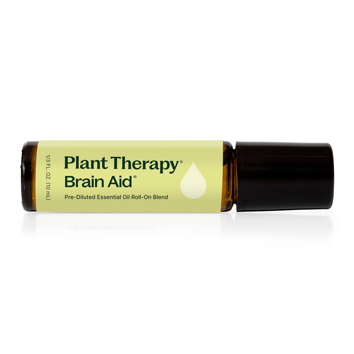 Plant TherapyBrain Aid Essential Oil Blend for Focus & Attention 100% Pure, Pre-Diluted, Natural Aromatherapy, Therapeutic Grade 10 mL (1/3 oz)