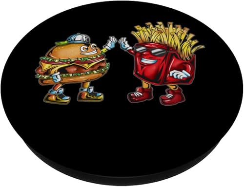 Miniatura 2 de Amigos Papas fritas Hamburguesas de comida rápida Hamburguesas para niños y adultos PopSockets intercambiables PopGrip