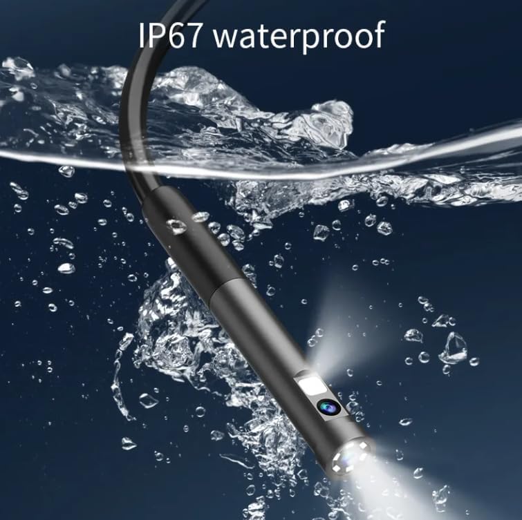 Image of SECURINNOV 2MP HD 2M Endoscope Camera Waterproof IP67 Inspection Snake Camera with 6 Adjustable LEDs | 3-in-1 USB | Type-C | Micro-USB Borescope for Android Smartphones | Laptop & PC (2M Endoscop)