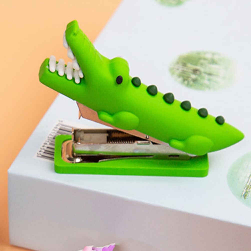 OHPHCALL Cartoon Mini Stapler Portable Handheld Desk Stapler Lightweight Binding Tool for Kids School Office Use - Image 4