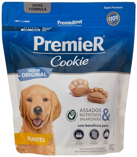 Premier Pet Biscoito Premier Cookie Para Cães Filhotes 250G Raça ...