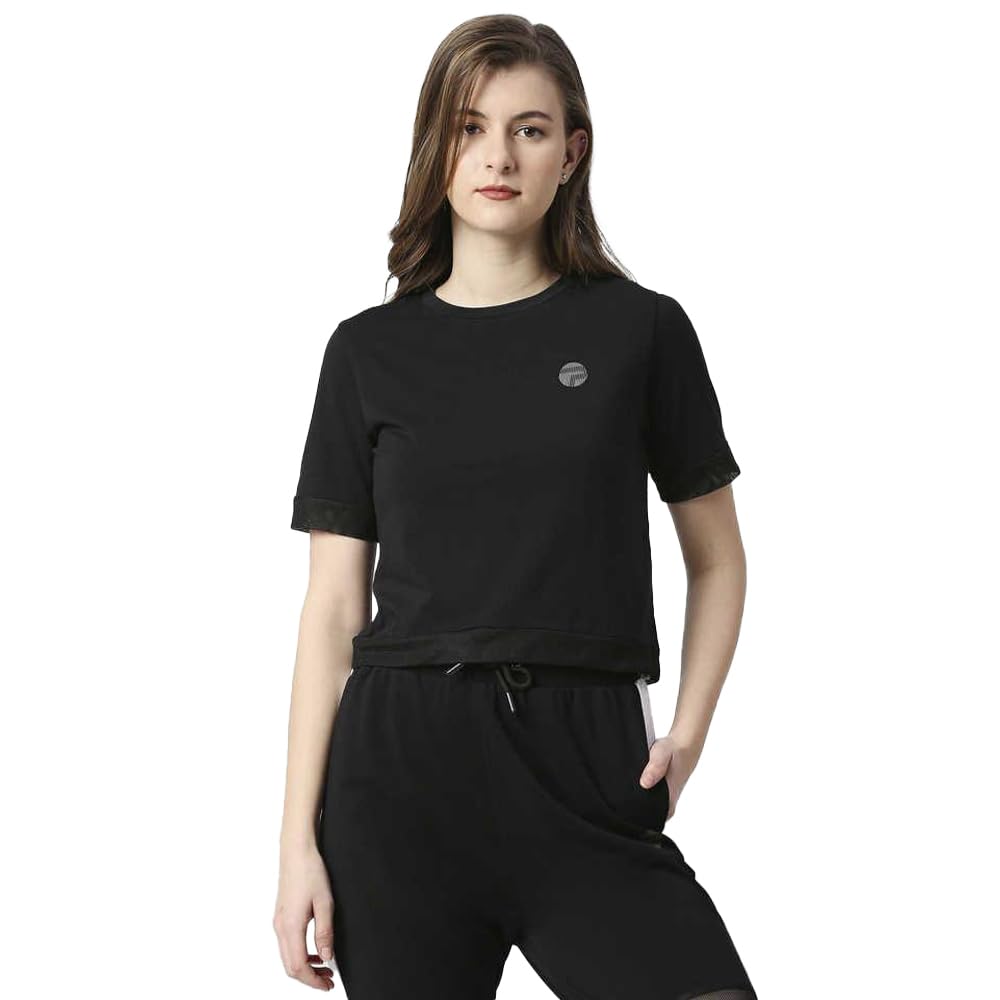 Pepe Jeans Solid Round Neck Women's Cotton Slim Fit T-Shirt in neutral