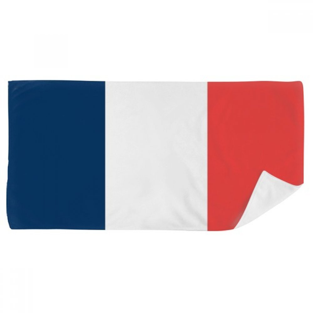 Serviette de bain France Europe multicolore débarbouillette 35x70cm