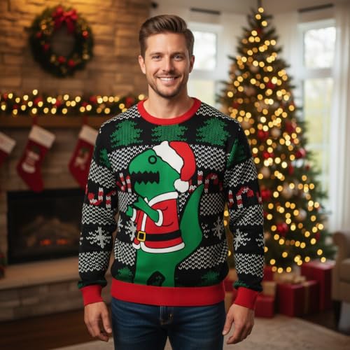 Christmas Sweatshirt 3D Graphic Pullover Funny For Men Women Unisex Sweater, Hilarious Holiday Pullovers 3 Christmas Sweatshirt 3D Graphic Pullover Funny For Men Women Unisex Sweater, Hilarious Holiday Pullovers - Image 4