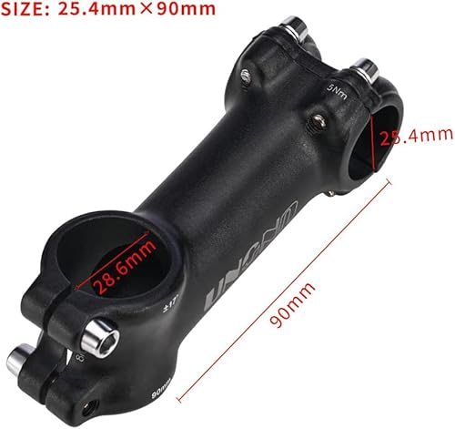 Fomtor 25.4 Mm Bike Stem ± 17 Degree 90Mm Mtb Handlebar Stem 6061 Aluminum Alloy Stem Riser Lightweight For Most Mountain Bike, Road Bike, Fixed Gear Bicycle, Bmx, Mtb Cycling #TOP1