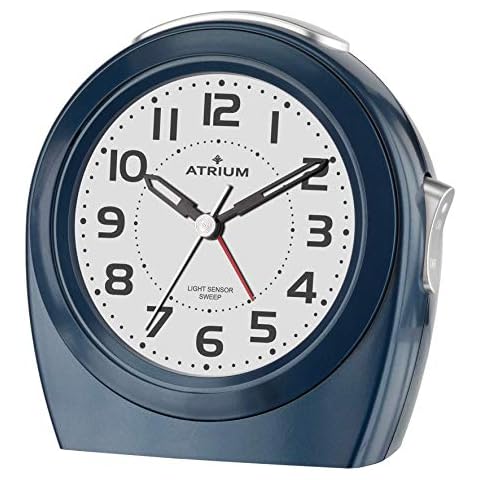 Atrium Eleganter Wecker Nachtlicht analog Quarz ohne Ticken dunkelblau A451-5 Cover
