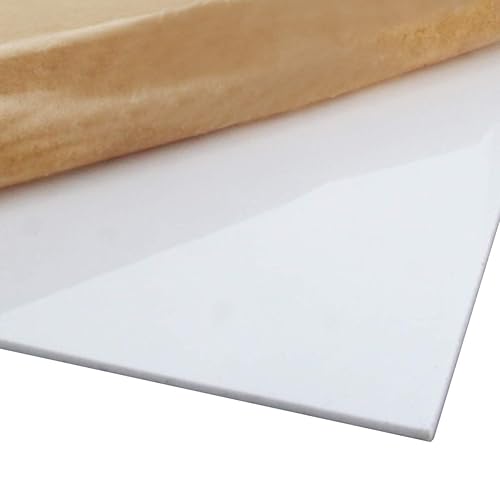 Miniatura 10 de Fielect lámina de plexiglás acrílico, plástico, panel rectangular, para carteles y manualidades, A4 2 mm, color blanco.