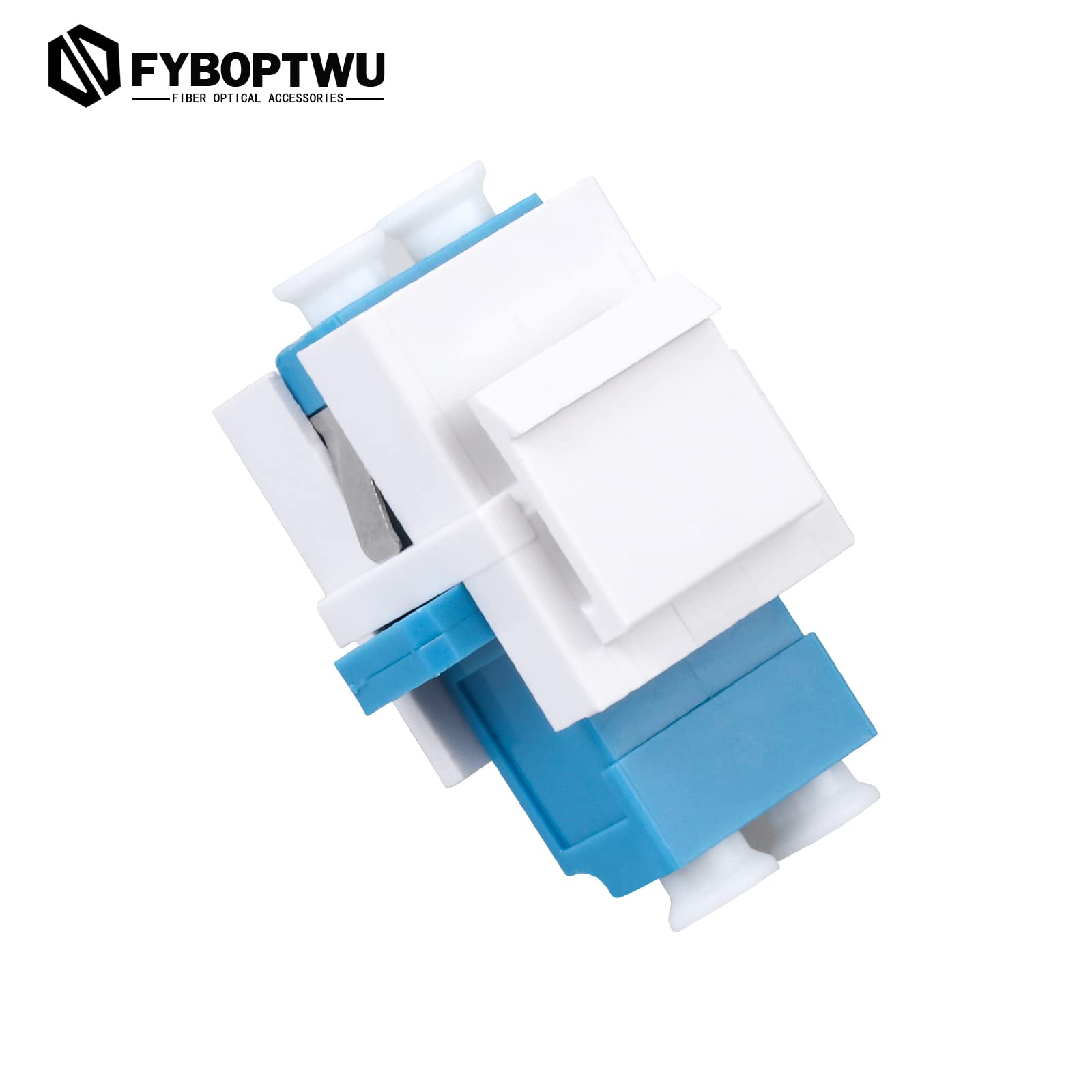 Lot de 20 coupleurs à fibre optique LC duplex monomode (blanc) (SM) adaptateur de câble fibre optique LC-LC Duplex Single Mode Connecteur
