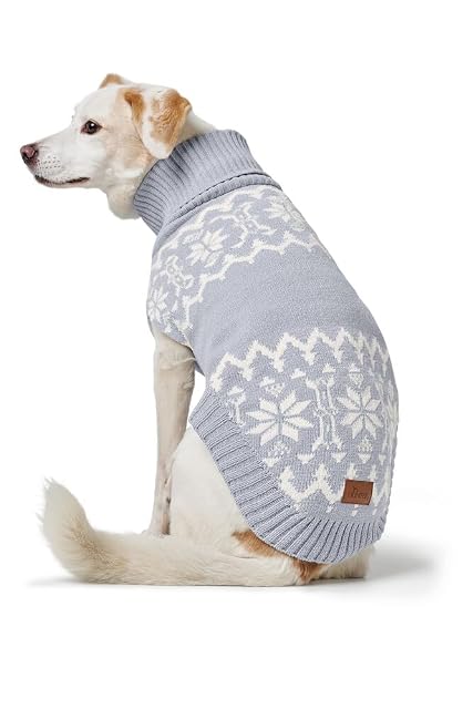 Foto 4 de 8 de Hunter BIRKA - Jersey para Perros de Punto cálido con Hilo de Chenilla Suave, Cuello Alto y patrón Noruego…