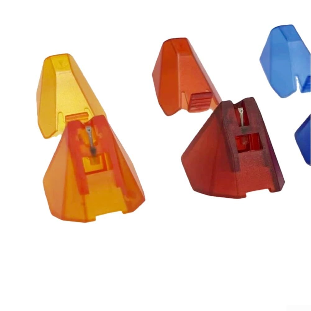 Pennino di ricambio per Ortofon 2M rosso blu nero arancione cartucce usate per set giradischi entry-level e livello (arancione)