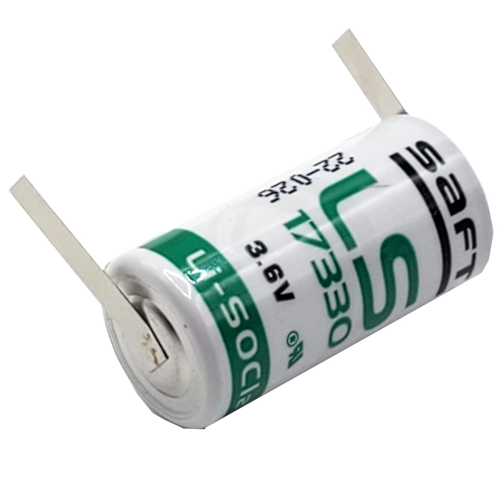 SAFT LS17330 W Tabs 3.6V 2/3A Lithium Battery for Smart Munitions, Unattended Sensors, RFID Tracking, Intrusion Sensors, Asset Tracking, Theft
