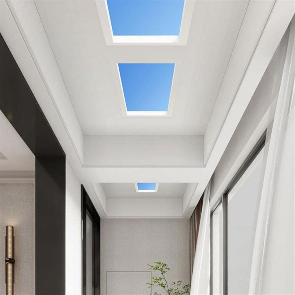 Mixtric Tuya Smart Blue Sky Light, Natural Daylight Blue Sky Light, Natural Light Installation Basement Kitchen Bedroom Living Room Hotel Lobby Aisle Simple LED Ceiling Skylight,30 * 30cm