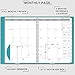 2021-2022 Monthly Planner/Calendar - Monthly Planner 2021-2022 with Tabs, Leather Calendar Planners, Twin-Wire Binding and Double Side Clear Inner Pocket 9