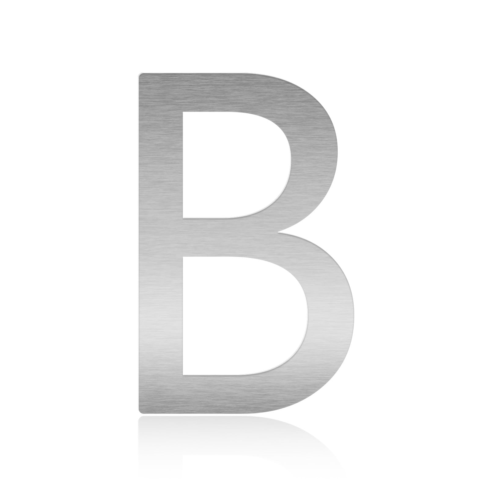 2 Inch Metal Letters, Silver Stainless Steel House Address Mailbox Numbers, Perfect for Home Address Plaques, Door Signs, Office Labels, Custom DIY Crafts Homemade Projects, and Modern Decor(Letter B)