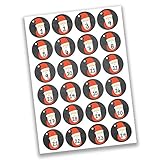 Con estas bonitas pegatinas de números conseguirás que tu calendario de Adviento sea genial y llamativo.