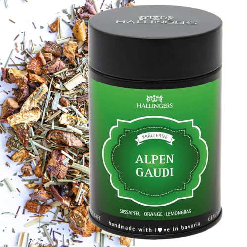 Hallingers Genuss Manufaktur Loser Kräuter-Tee mit Süßapfel, Orange & Lemongras