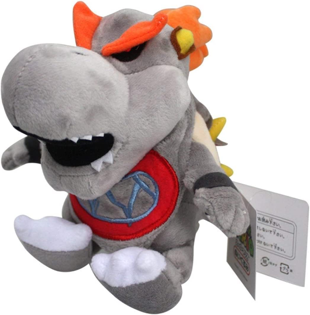 Altay Best Super Mario Yellow Bowser Jr Baby Bowser King Koopa Jumbo Size Stuffed Plush Toy (Baby Gray Edition)