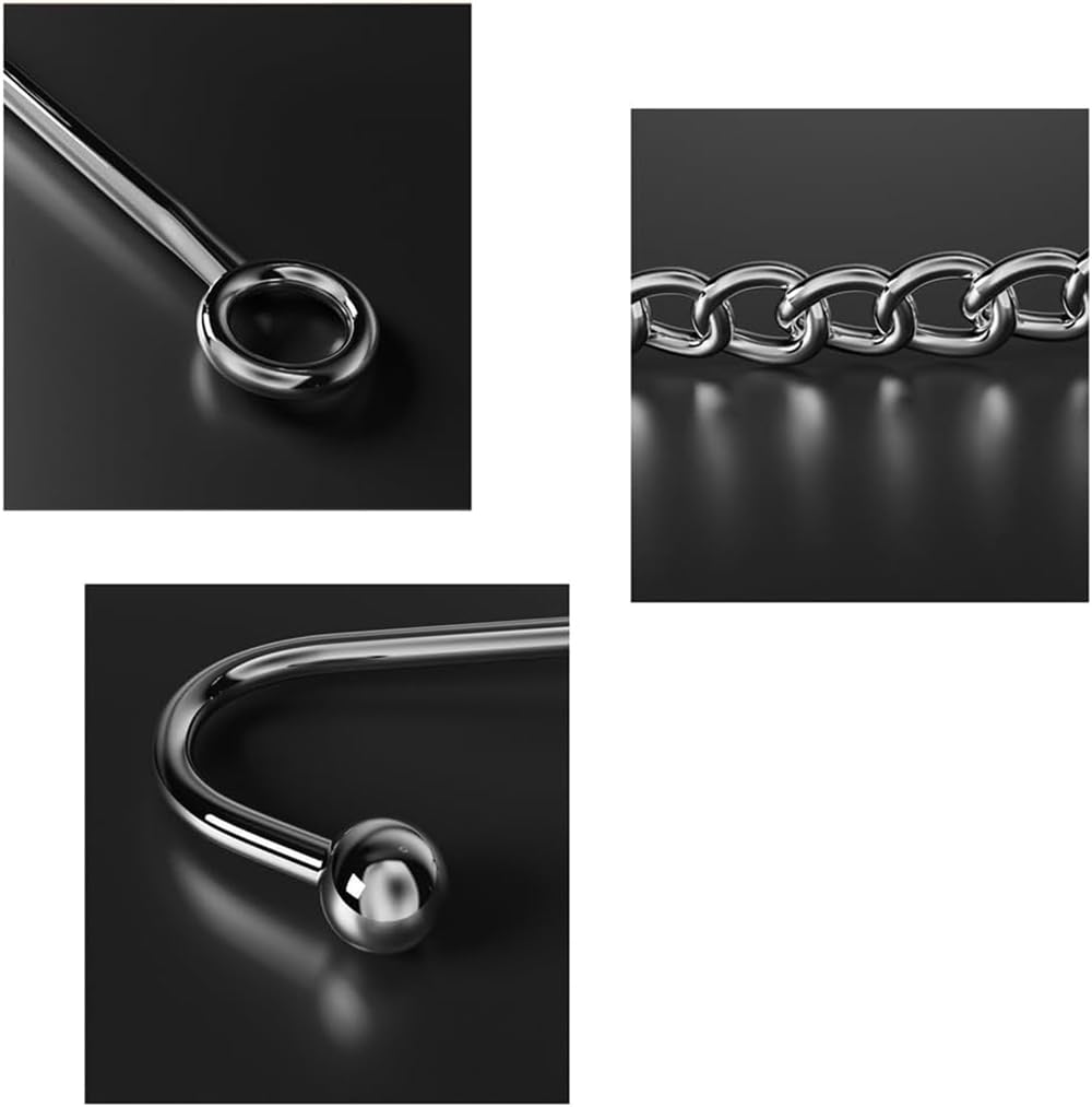 Set BDSM con Gancio Anale e Collare - Anal Hook, e Plug per Coppie, Sex Toy Estremo