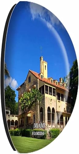 Miniatura 2 de Imanes de cristal para nevera Miami Florida, Estados Unidos recuerdo de viaje divertido pegatina para regalo decoración del hogar oficina pizarra