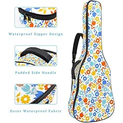 Housse pour guitare acoustique simple avec rembourrage de 1 cm d’épaisseur – Sac de transport étanche – 101,6 cm, 104,1… - Les Beatles, Paul McCartney, John Lennon, RIngo Starr, George Harrison Housse pour guitare acoustique simple avec rembourrage de 1 cm d'épaisseur - Sac de transport étanche - 101,6 cm, 104,1… – Image 4