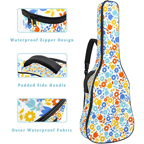 Housse pour guitare acoustique simple avec rembourrage de 1 cm d’épaisseur – Sac de transport étanche – 101,6 cm, 104,1… - Les Beatles, Paul McCartney, John Lennon, RIngo Starr, George Harrison Housse pour guitare acoustique simple avec rembourrage de 1 cm d'épaisseur - Sac de transport étanche - 101,6 cm, 104,1… – Image 5