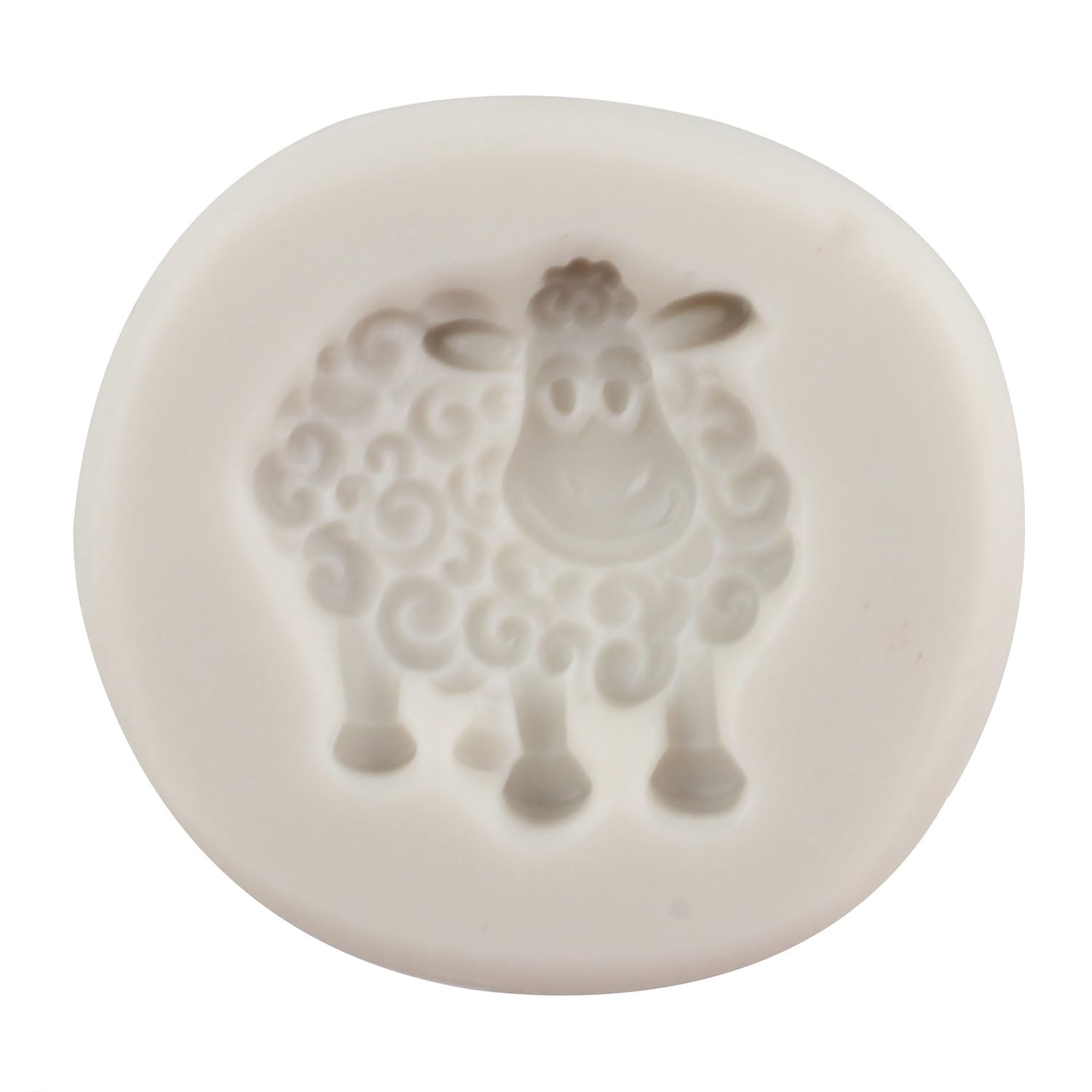Liobelon Sheep Mold, 3D Sheep Silicone Mold Sheep-Shape Candle Mold Farm Animal Resin Molds, Sheep Chocolate Fondant Mold, Cute Animal Cake Topper Making Tool For Candy Dessert Ice Cube Baking (A