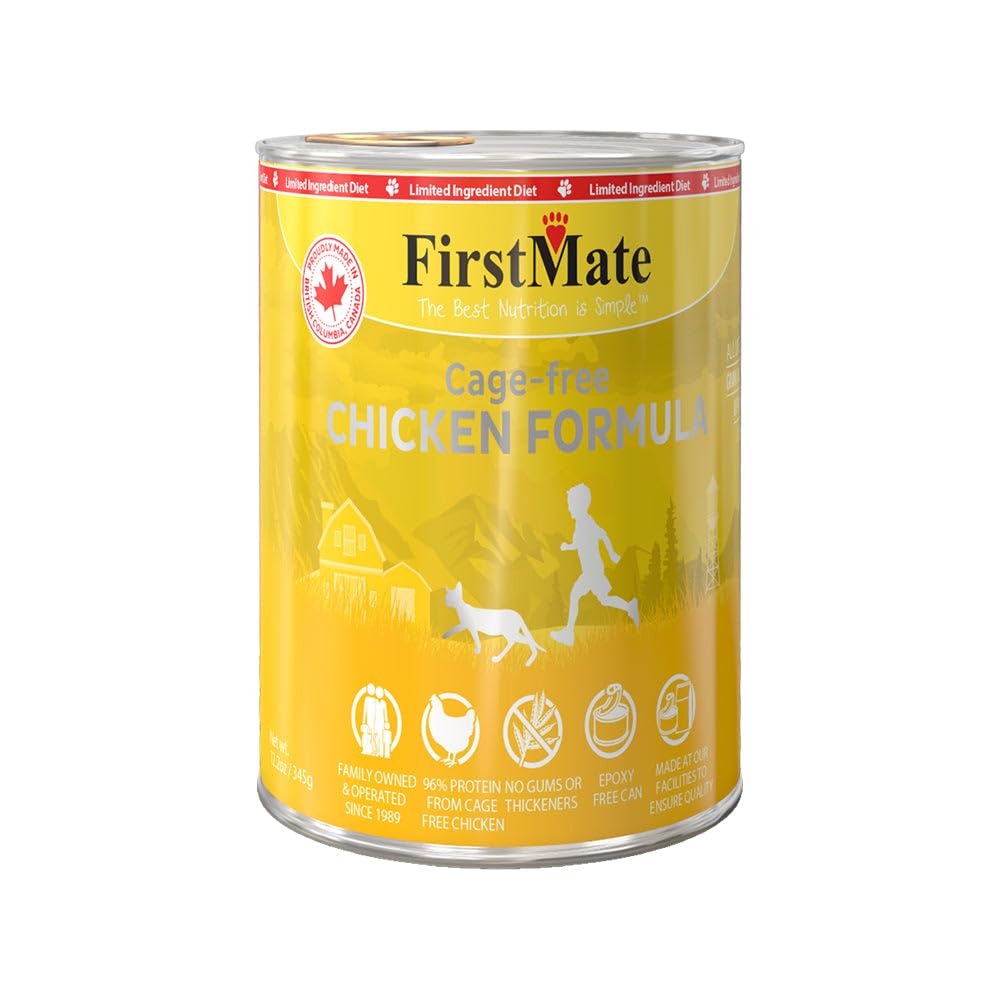 FirstMate, Turkey Limited Ingredient Grain-Free Canned Cat Food, 12.2 Ounce
