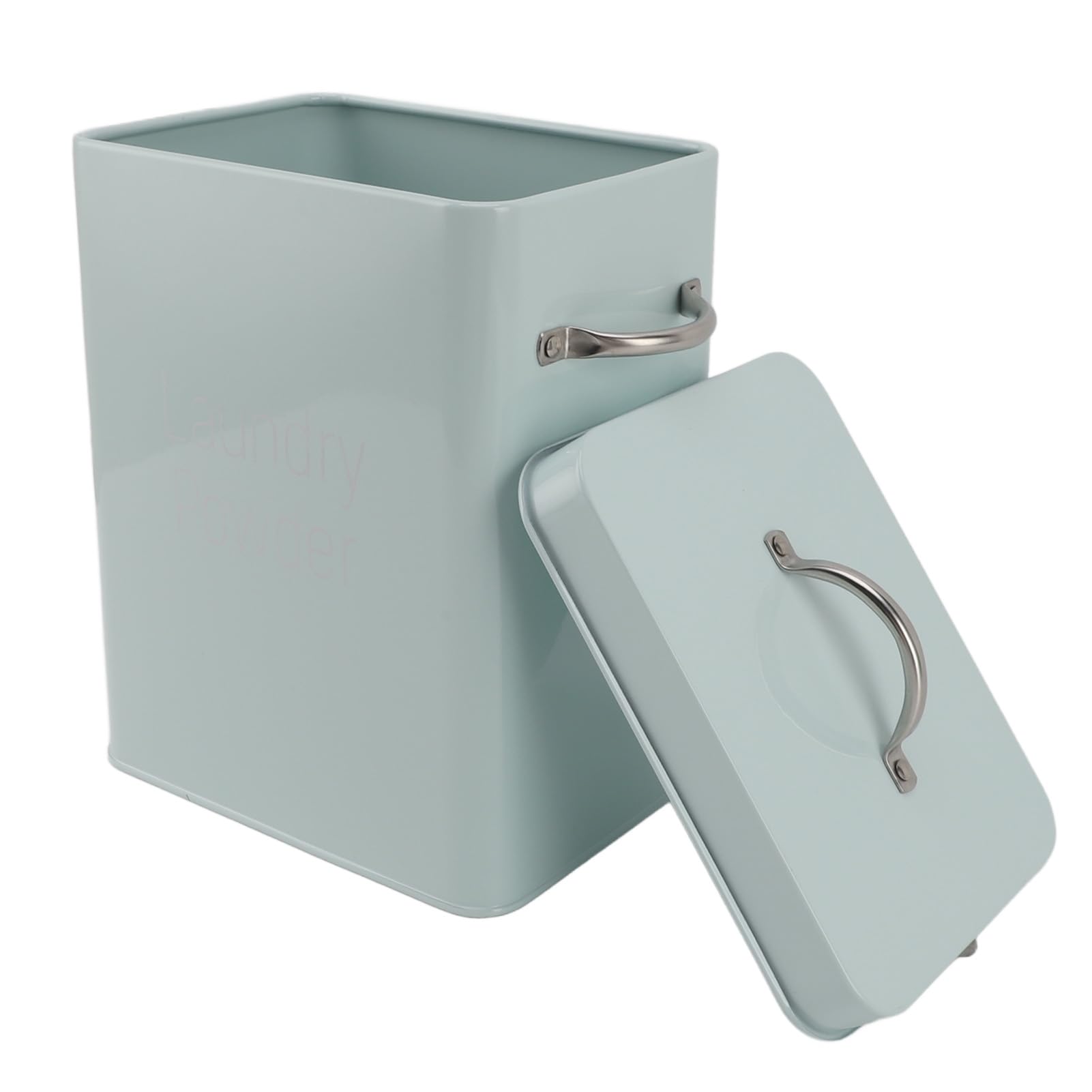 BROLEO Laundry Pods Container, 7.9 X 6.3 X 4.6In Stainless Steel Laundry Room Container, Laundry Powder Container with Spoon, Metal Detergent Pods Container for Laundry Room, BROLEO436tygwcpu-11