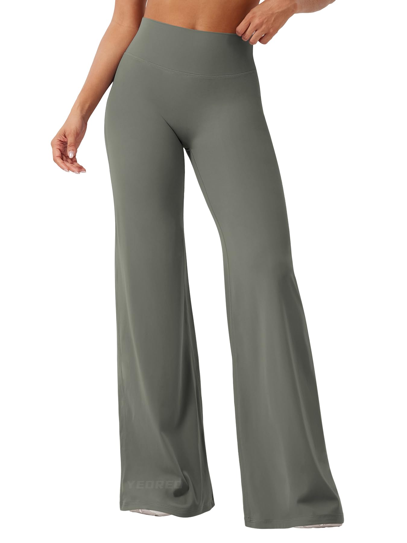 YEOREO Workout Leggings Womens No Front Seam Straight Leggings 29"/ 31.5"/ 33"/ 35" High Waist Buttery Eddiy Gym Yoga Pants — view 90