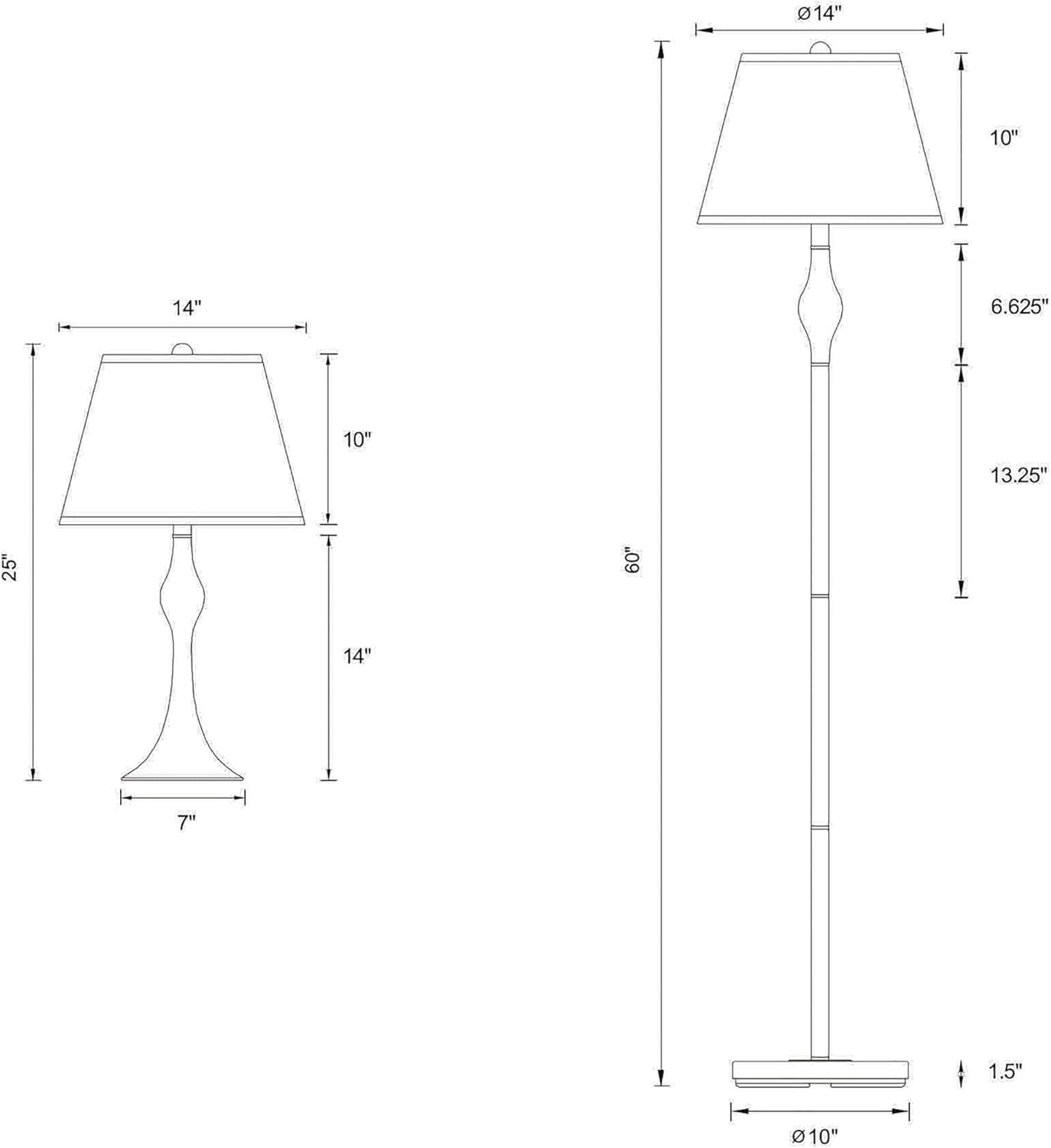 Elegant 3-Piece Lamp Set for a Cozy Home, Featuring Brushed Nickel Finish and Soft Beige Shades, Living Rooms or Offices
