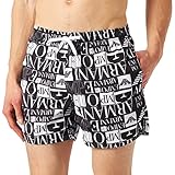 Emporio Armani Swimwear Herren Boxer Badehose, Black, 52