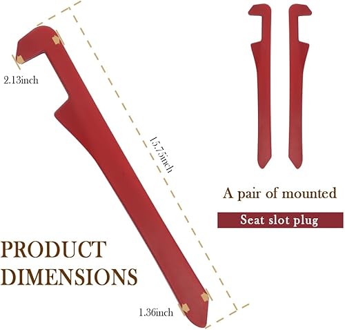 Miniatura 2 de 2 piezas de relleno de espacio para asiento de automóvil, organizador elástico universal para automóvil, camión, SUV entre el asiento y la consola,