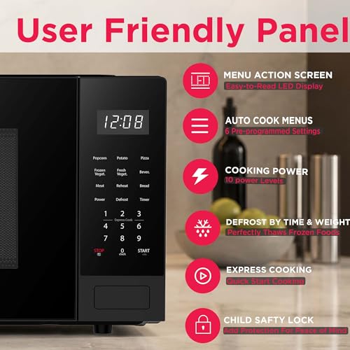 Image of FRIGIDAIRE 0.9-Cubic-Foot Microwave Oven, Black