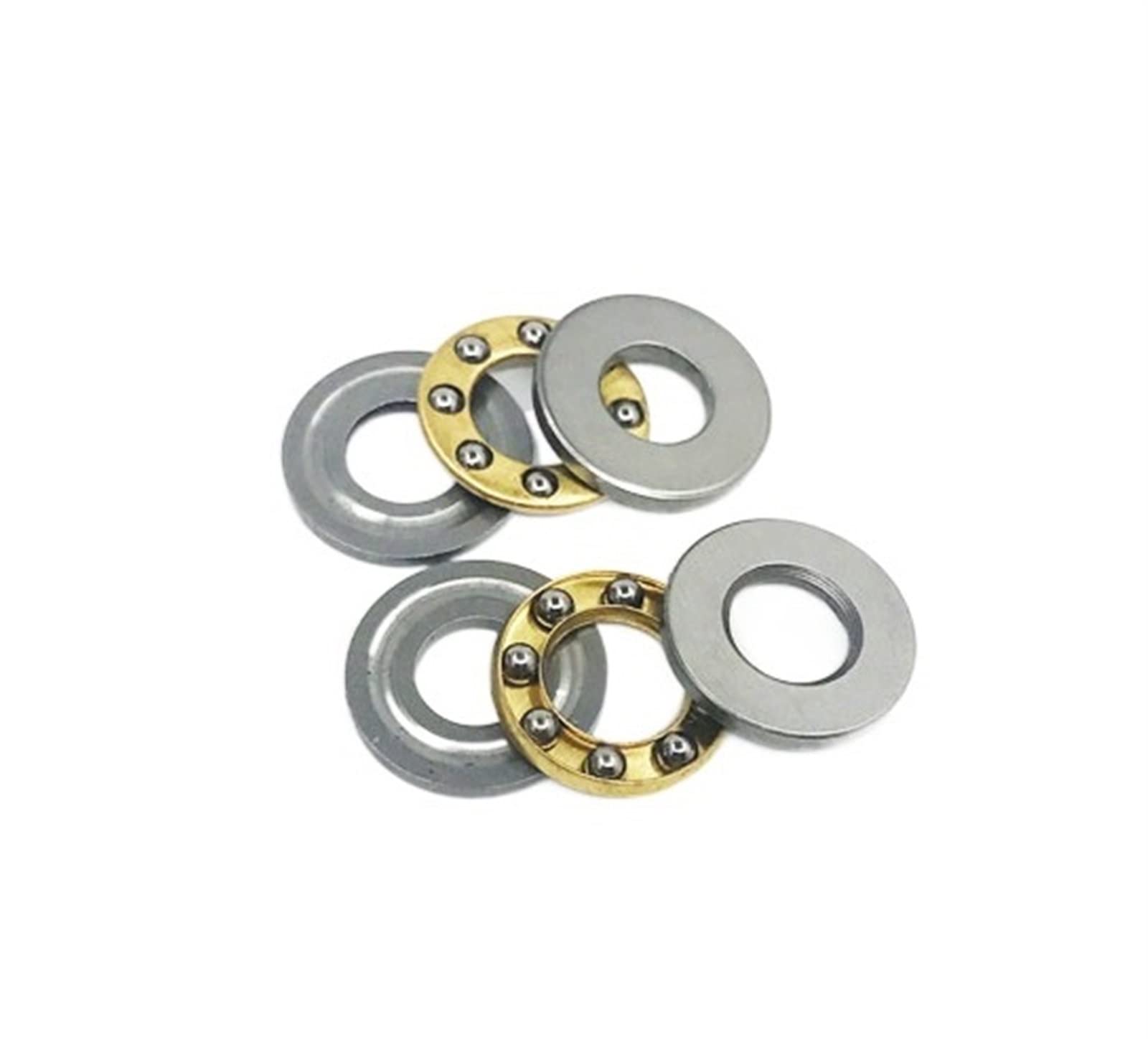 Deep Groove Double Rubber Seal Bearings 5pcs F2.5-6M 2.5x6x3mm Thrust Ball Bearing Miniature Bearing Plane Thrust Ball Bearing