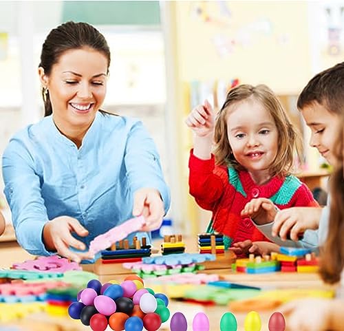 Egg Shakers Musical Instruments for Babies- 20Pcs Musical Maracas Percussion Instrument (10 Colors) Easter Egg Plastic Egg Shakers Kids Toys - Image 7