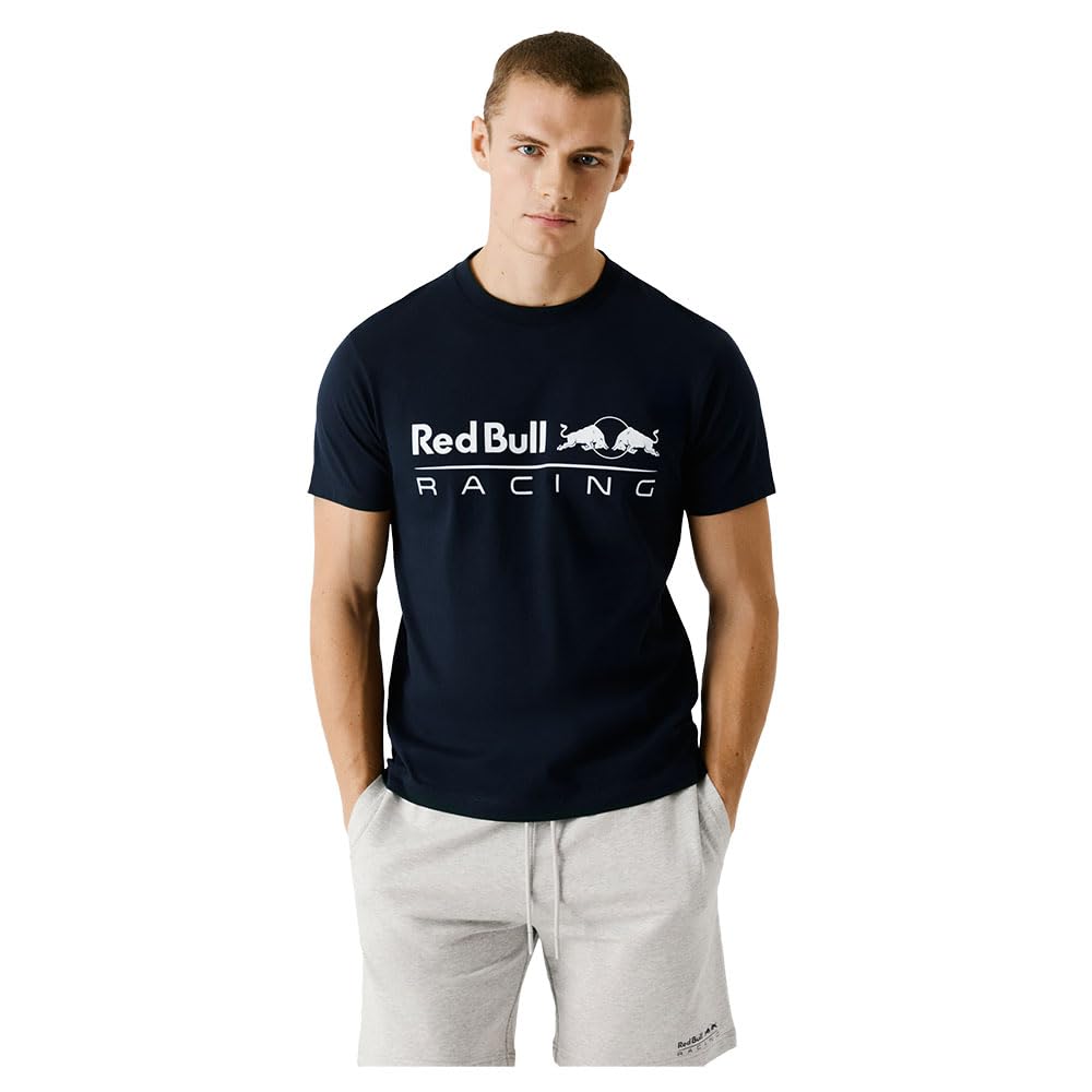 Red Bull Racing X Pepe Jeans Men's Logo TEE T-Shirt, Blue(Dulwich Blue), XXL