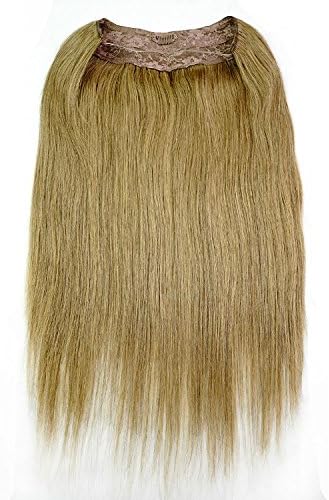 100grams 18inch Silky Straight European Human Hair Flip In Extension Elastic Hidden Halo Clip In #12