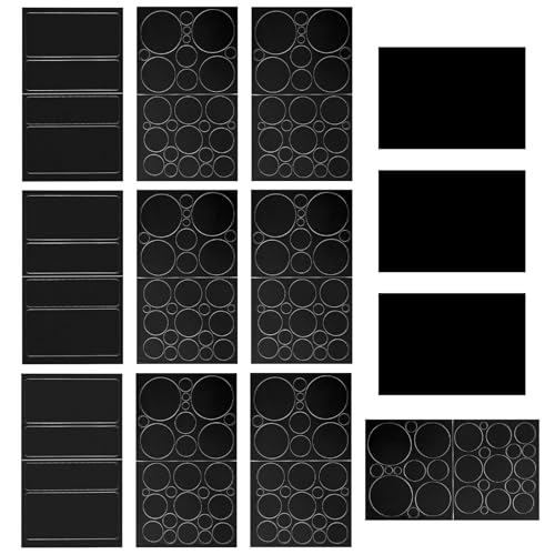 KEYRI 211 Stück Flicken Selbstklebend Stoff Runde und Rechteckige Formen Nylon Selbstklebender Patch für Jacken Zelte und Oberbekleidung Daunenjacke Patches für Stoffe mit Glatter Oberfläche (Schwarz)