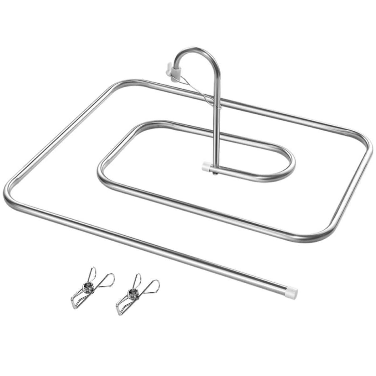 Stendibiancheria e Asciugatura Veloce con Clip in Acciaio Inossidabile a Spirale Design Salvaspazio per Lenzuola e Coperte su Balcone e Stanza