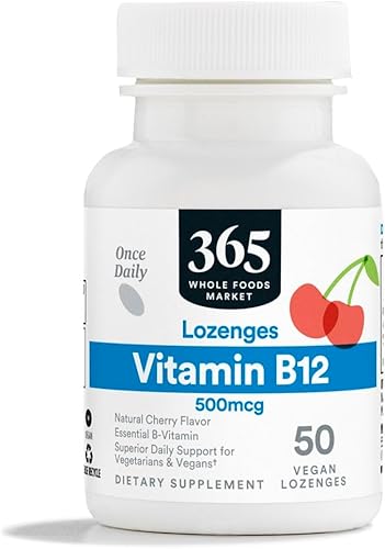 Miniatura 1 de 365 by Whole Foods Market Vitamina B12 500MCG 50 pastillas
