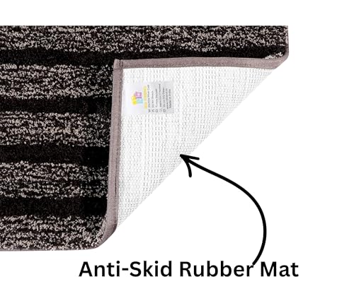 Image of RD TREND Microfiber Anti-Slip Door Mat for Entrance 45x75 cm | Anti-Skid, Quick Dry & Washable | Soft Absorbent Floor Mat for Bedroom, Home, Office & Kitchen (Coffee Brown)