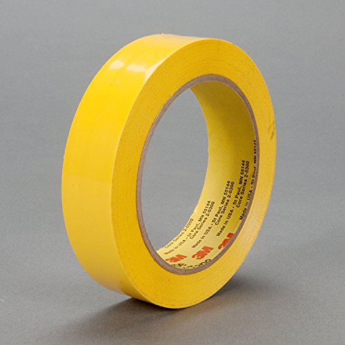 3M Polyethylene Tape 483, Yellow, 1 in x 36 yd, 5.0 mil, 36 Rolls per case