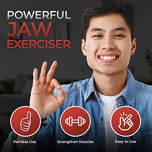 Exercitador Jawline para homens e mulheres da FRIVOOD - Conjunto de 10 peças de silicone para a linh