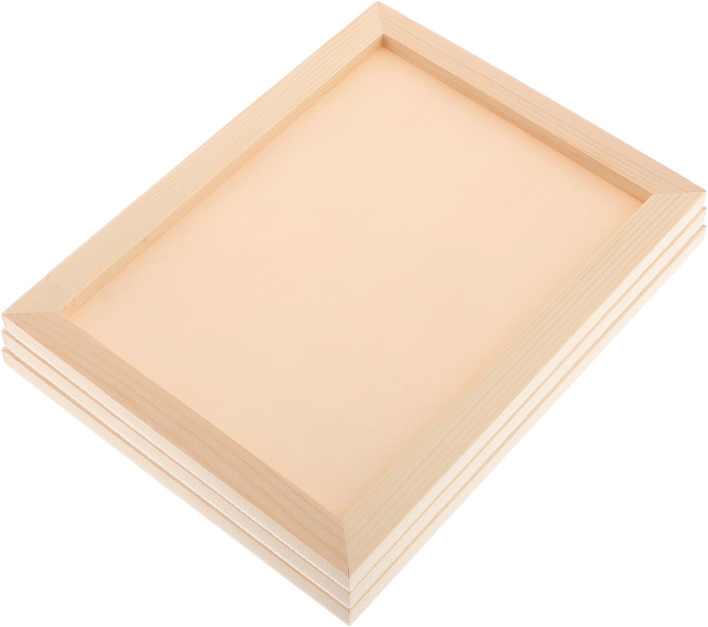 3pcs DIY Clay Photo Frames for Kids Wooden Art Display